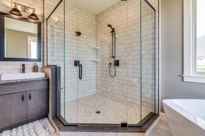 Luxurious Shower with Frameless Glass